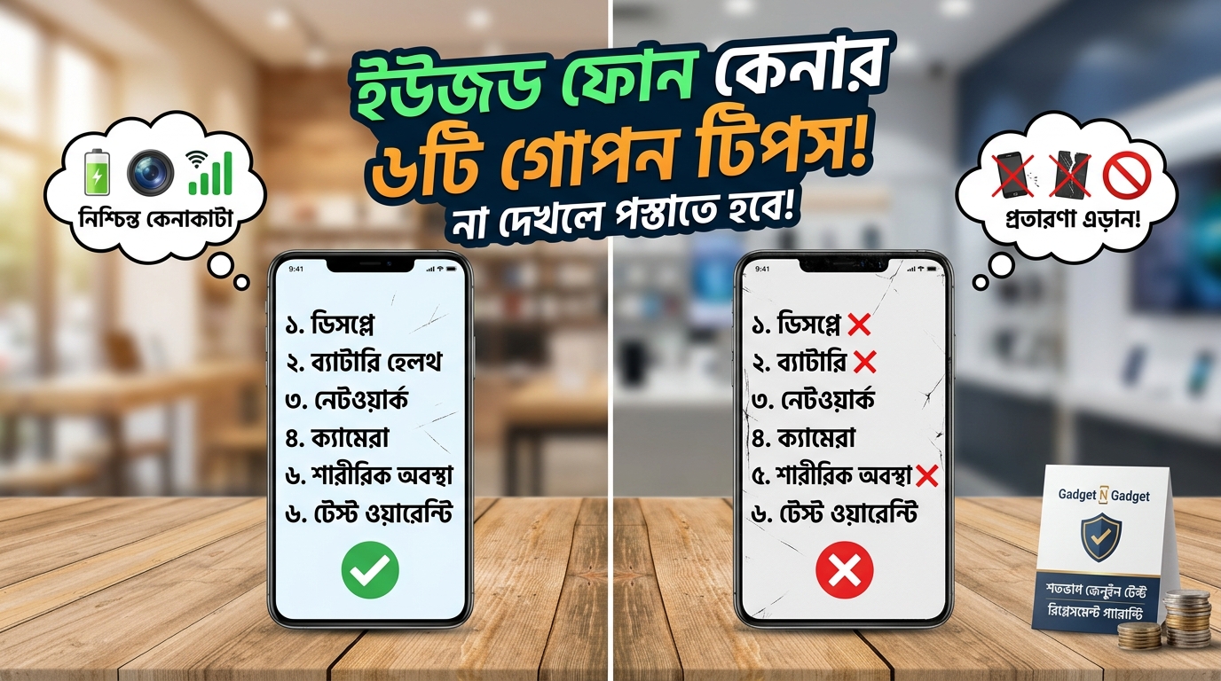 পুরোনো বা ইউজড স্মার্টফোন কেনার আগে যে ৬টি বিষয় না দেখলে পস্তাতে হবে!
