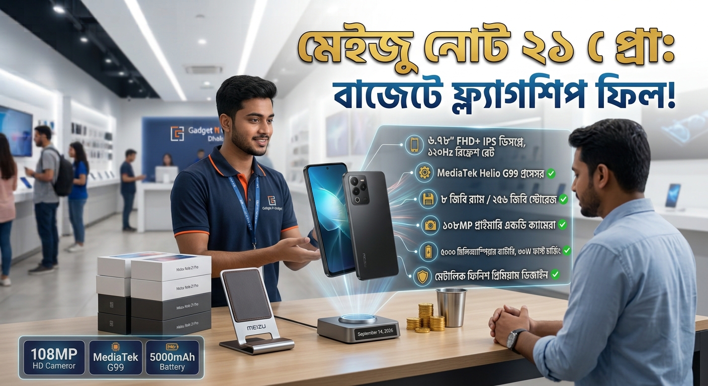 Meizu Note 21 Pro রিভিউ: সাশ্রয়ী বাজেটে প্রিমিয়াম লুক ও পাওয়ারফুল পারফরম্যান্স!